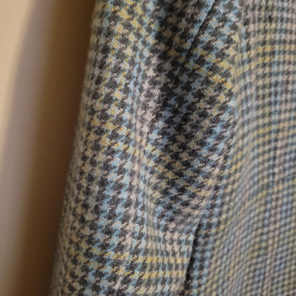 Pendleton Wool Multi-Colored Plaid Blazer With Poc - image 7
